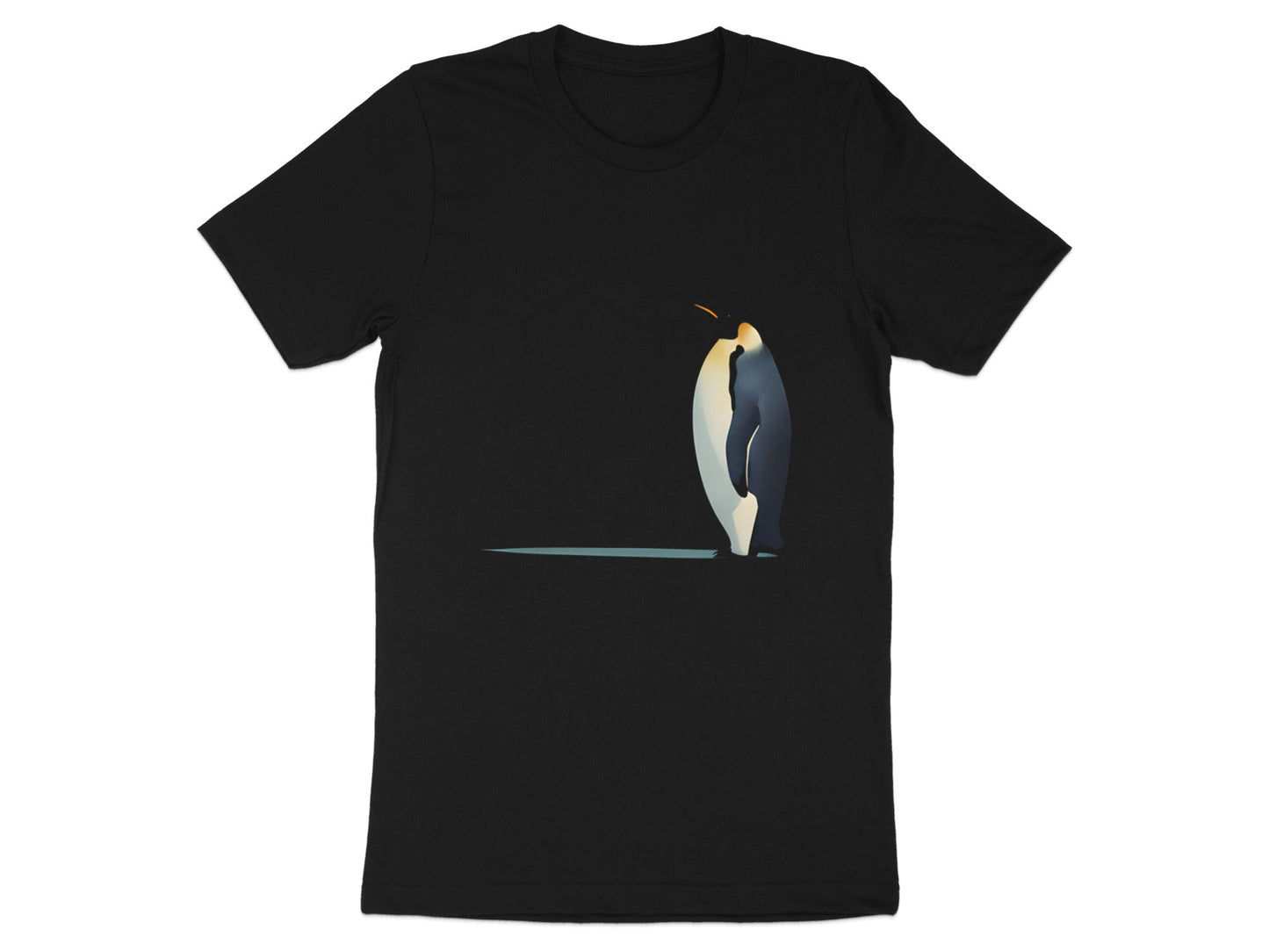 Emperor Penguin Silhouette T-Shirt - Minimalist Antarctic Art