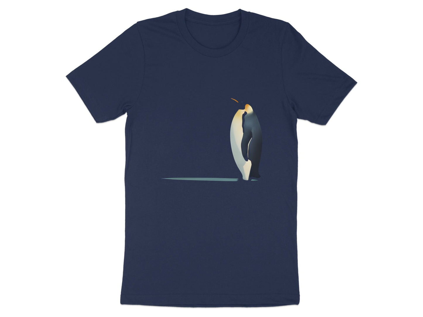 Emperor Penguin Silhouette T-Shirt - Minimalist Antarctic Art
