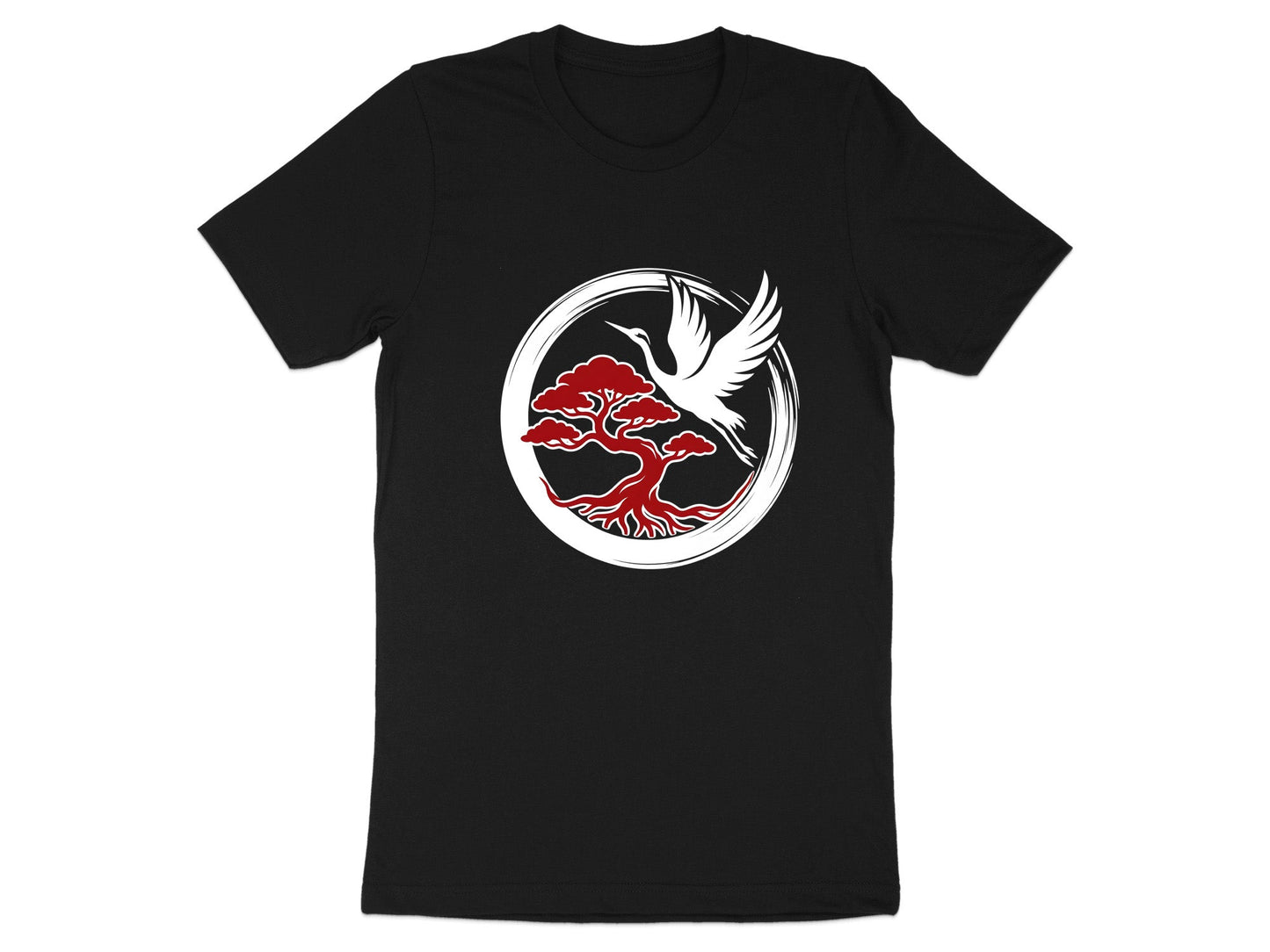 Zen Crane & Bonsai Martial Arts T-Shirt