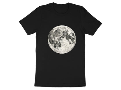Realistic Full Moon T-Shirt - High-Detail Lunar Graphic