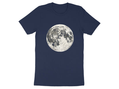 Realistic Full Moon T-Shirt - High-Detail Lunar Graphic