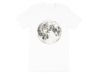 Realistic Full Moon T-Shirt - High-Detail Lunar Graphic