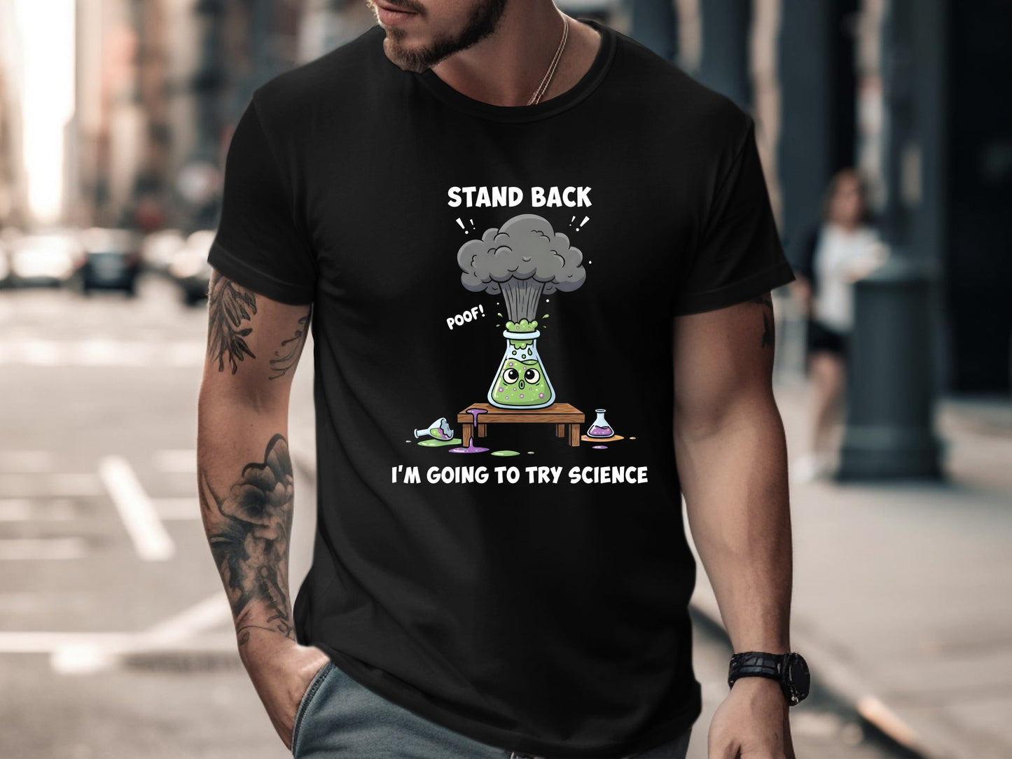 Stand Back I'm Going To Try Science T-Shirt - Funny Lab Tee