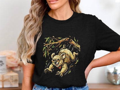 Extreme Danger Falling Drop Bear Graphic T-Shirt