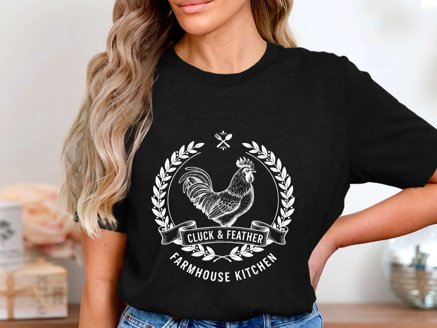 Cluck & Feather Farmhouse Kitchen T-Shirt
