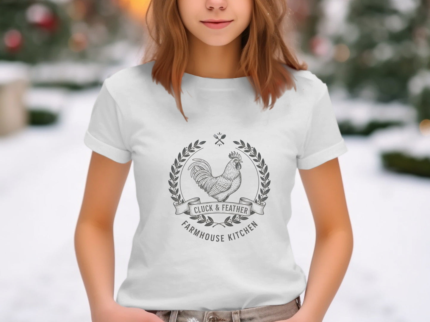 Cluck & Feather Farmhouse Kitchen T-Shirt