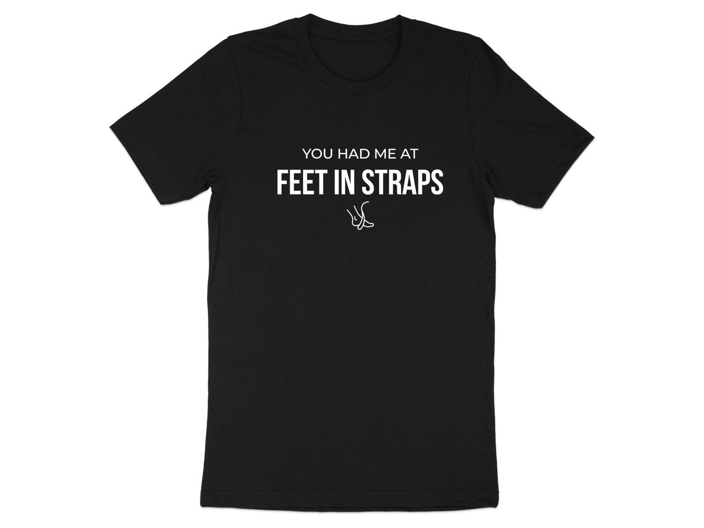 Feet In Straps Pilates T-Shirt - Cotton Crew Neck
