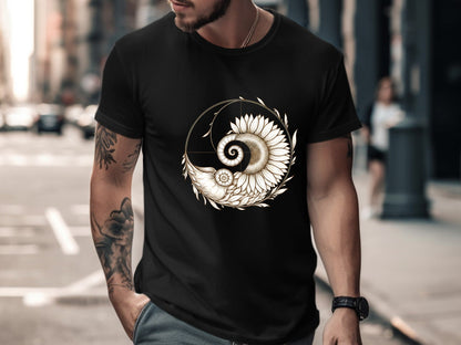 Nature's Geometry Sunflower T-Shirt - Fibonacci Art Tee