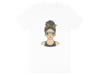 Karate Mom Leopard Print Silhouette T-Shirt