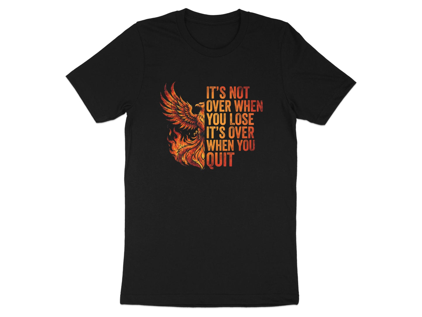 Fiery Phoenix Motivational Quote T-Shirt