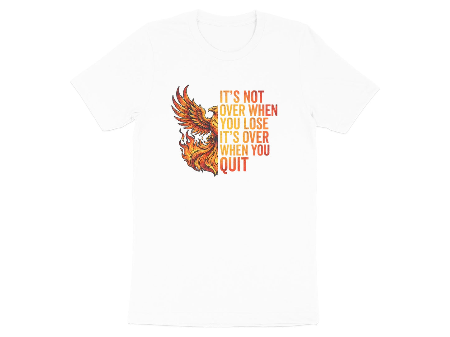 Fiery Phoenix Motivational Quote T-Shirt