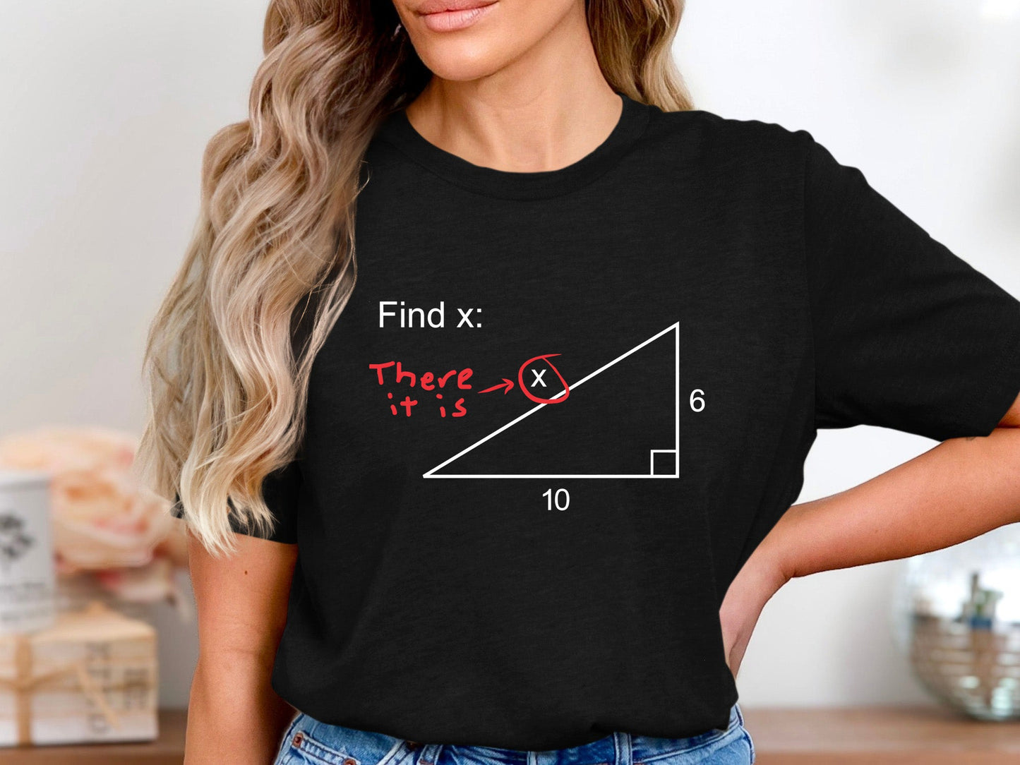 Find X Funny Math T-Shirt - Hilarious Geometry Teacher Tee