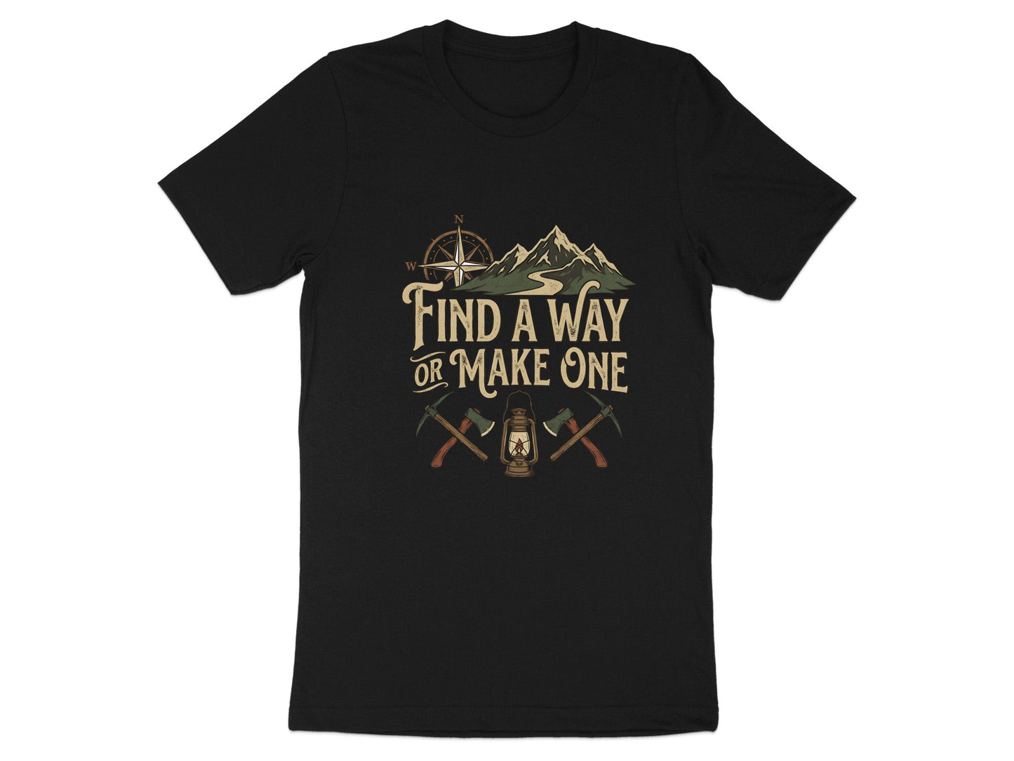 Find A Way Or Make One Vintage Compass T-Shirt