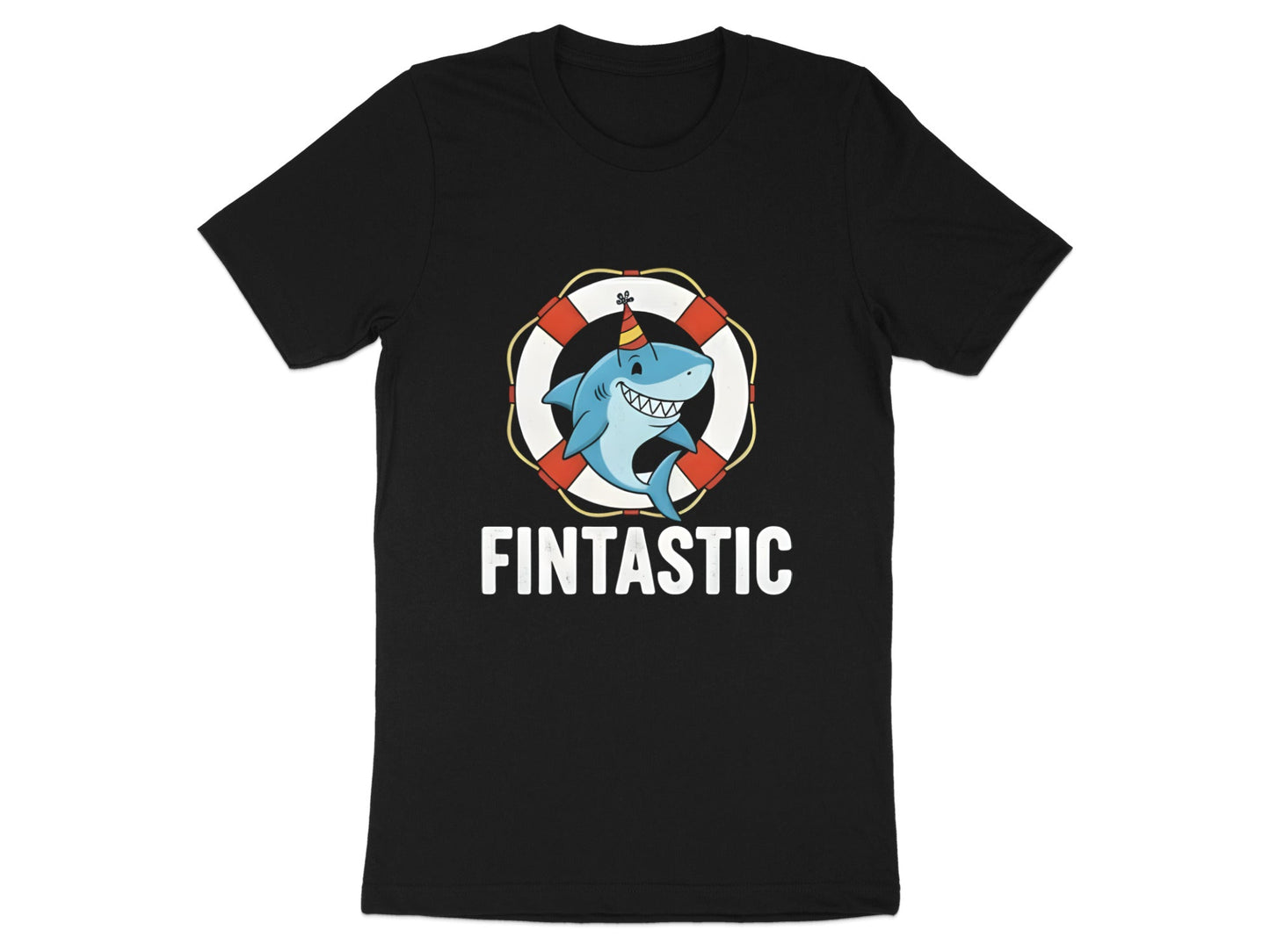Fintastic Party Shark Pun T-Shirt