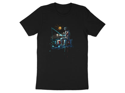 Abstract Artistic Fisherman Sunset T-Shirt
