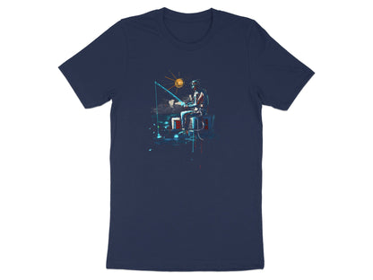 Abstract Artistic Fisherman Sunset T-Shirt