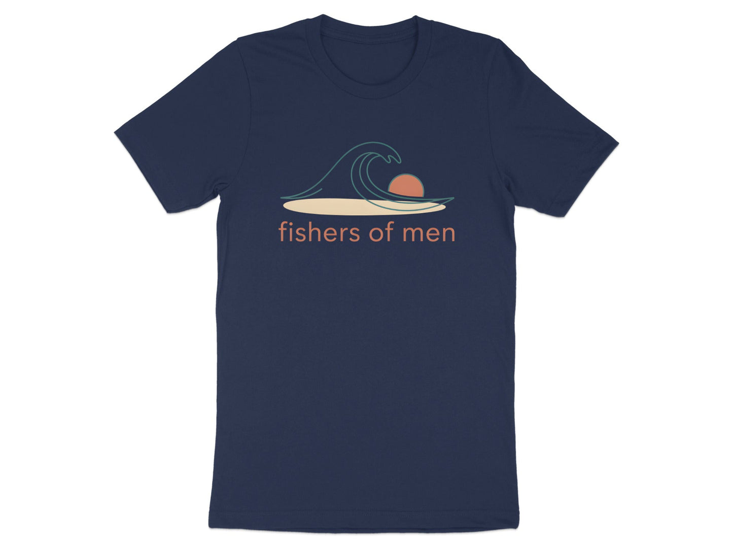 Fishers of Men Minimalist Wave Graphic Tee
