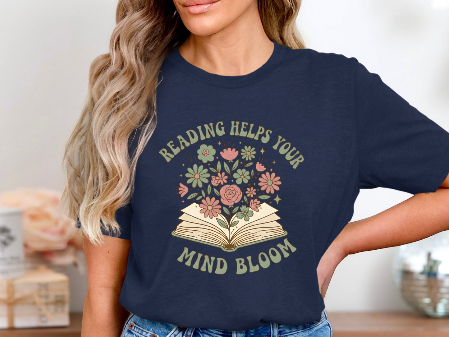 Just One More Chapter T-Shirt - Floral Bookworm Tee