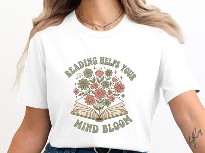 Just One More Chapter T-Shirt - Floral Bookworm Tee
