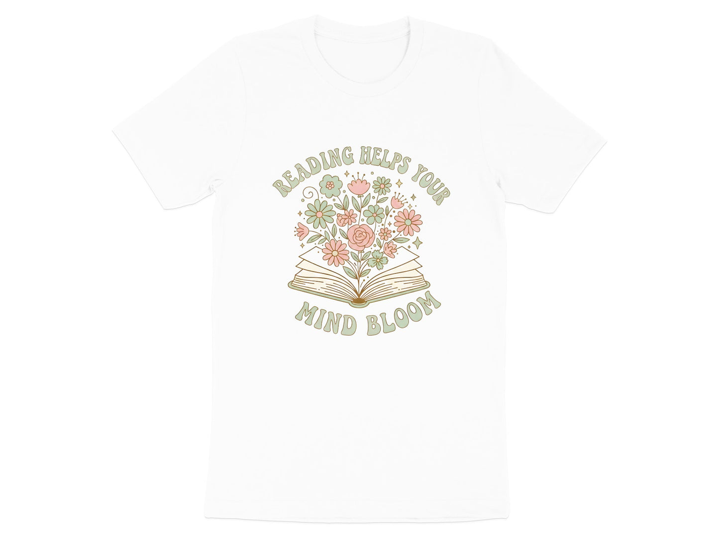 Just One More Chapter T-Shirt - Floral Bookworm Tee