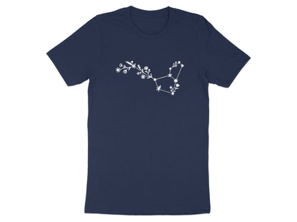 Floral Capricorn Constellation Tee – Zodiac Astrology T-Shirt