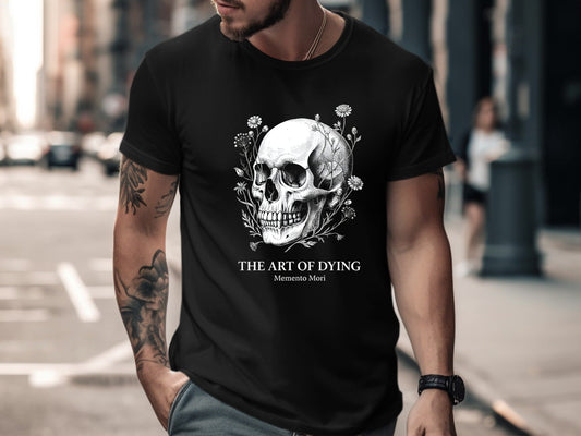 The Art of Dying Memento Mori Skull Graphic Tee