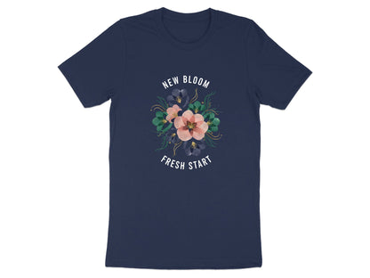 Abstract Floral with Quote Botanical Print T-Shirt