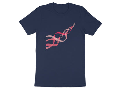 Flowing Pink Awareness Ribbons Graphic Tee