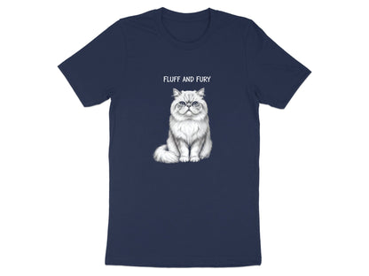 Fluff And Fury Persian Cat Sketch T-Shirt