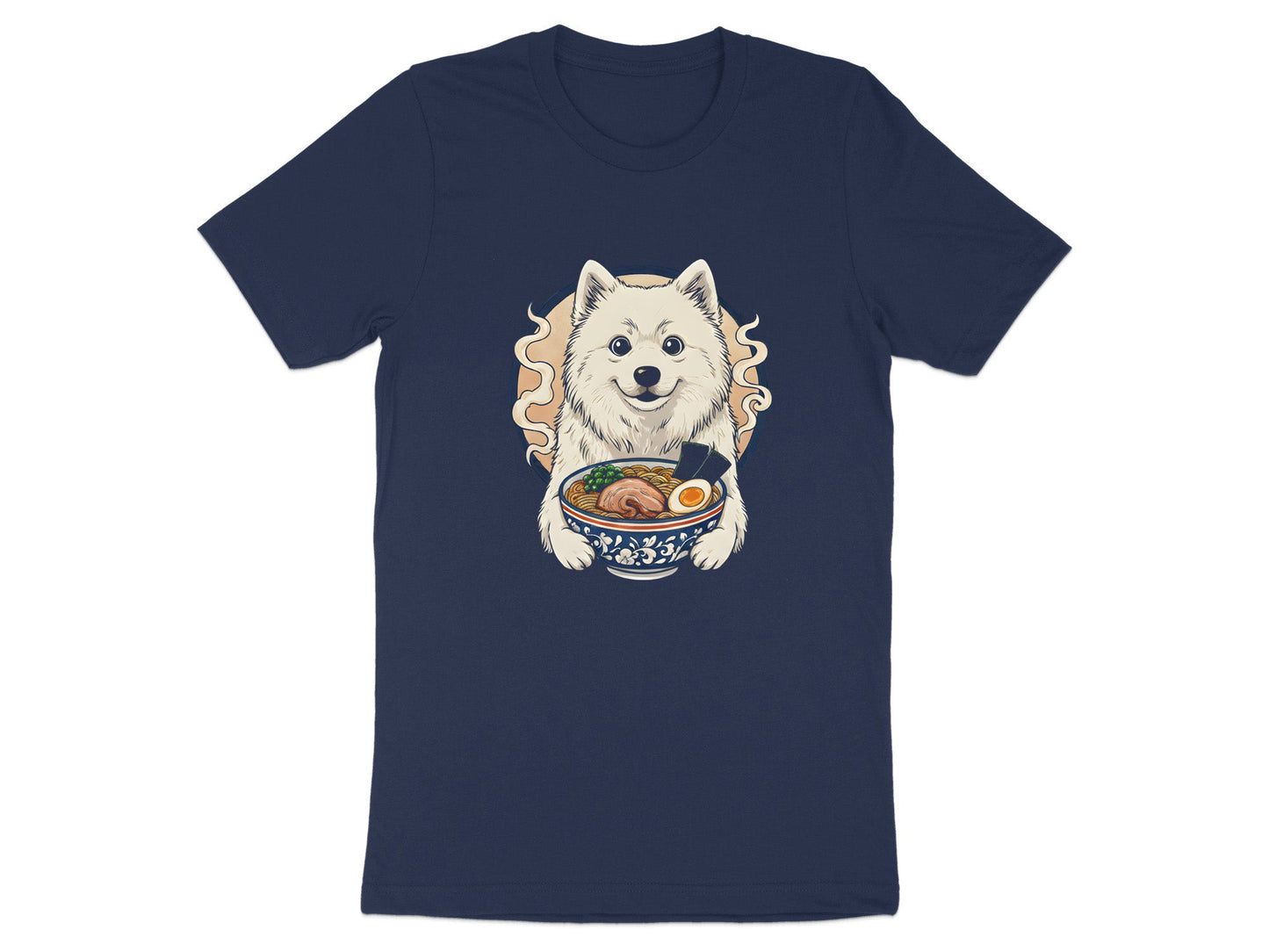Anime Samoyed Dog Ramen Bowl T-Shirt