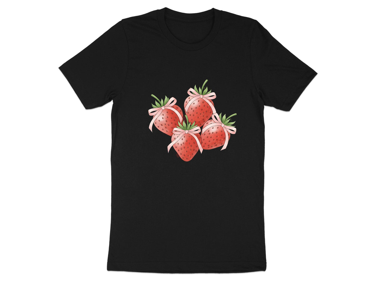 Coquette Strawberry Bows T-Shirt