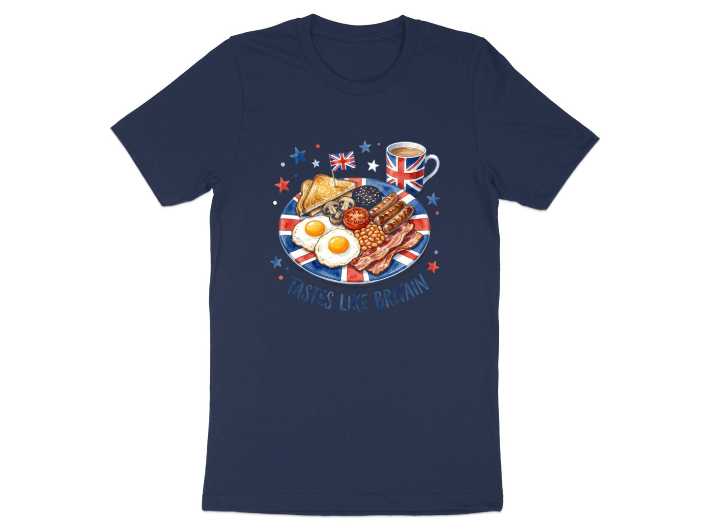 Tastes Like Britain Full English Breakfast T-Shirt - Foodie Art