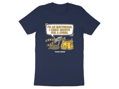 Sparky Shorts Funny Electrician T-Shirt - Tradie Humor  Tee