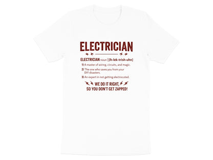Electrician Definition T-Shirt - Master of Magic & Wiring  Tee