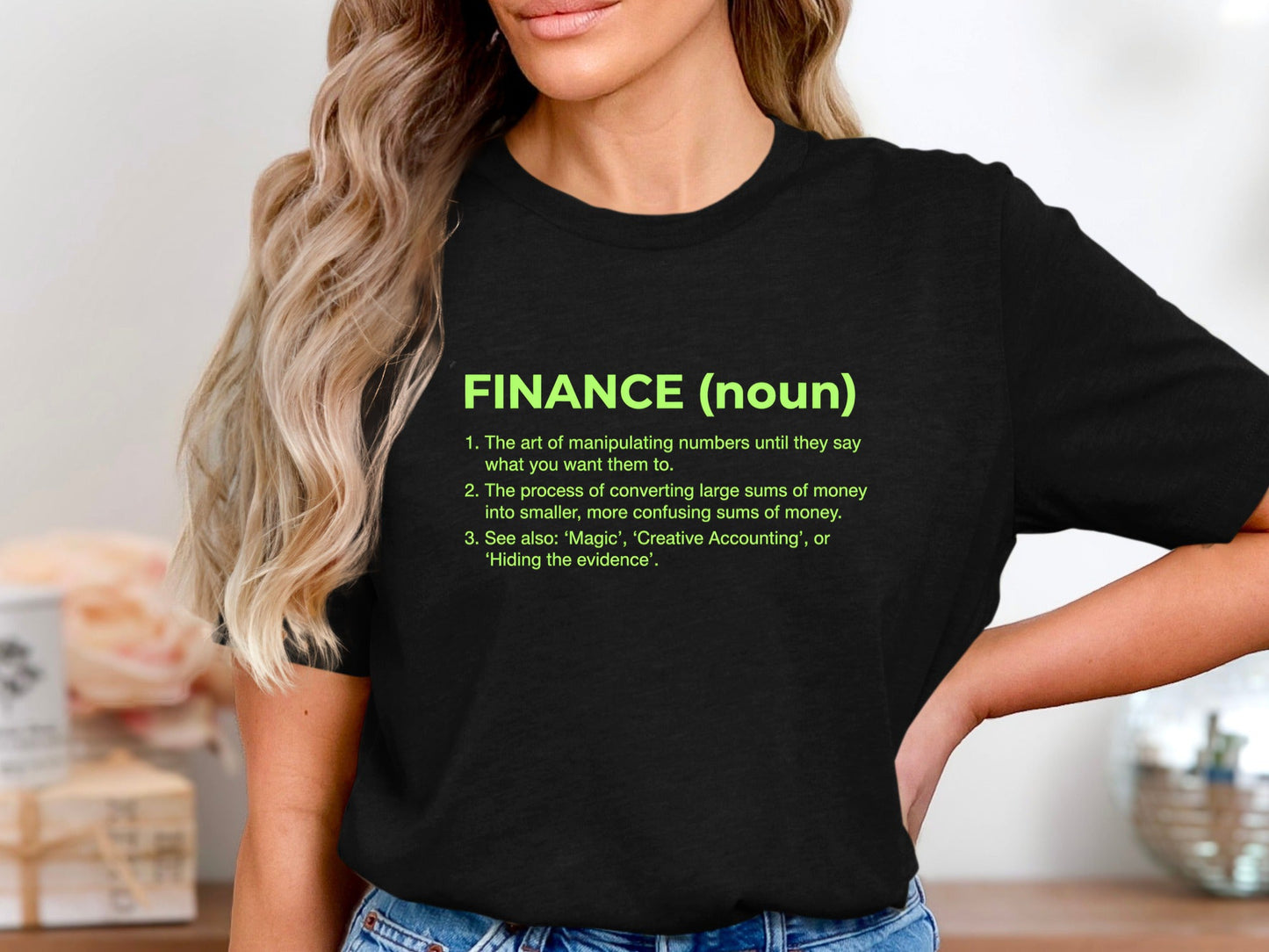 Finance Definition T-Shirt - Funny Professional Identity  Tee