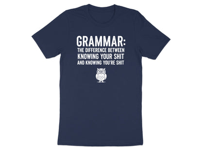 The Grammar Police Owl Funny Quote T-Shirt