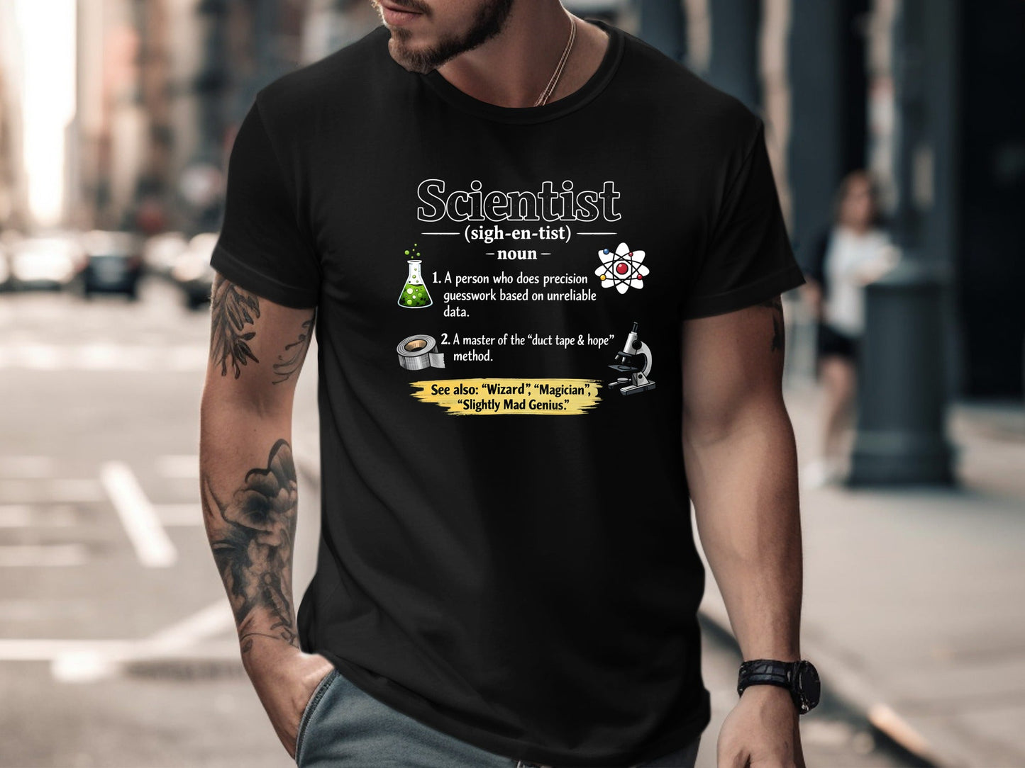 Scientist Definition T-Shirt - Master of Duct Tape & Hope Tee