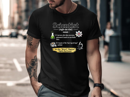 Scientist Definition T-Shirt - Master of Duct Tape & Hope Tee