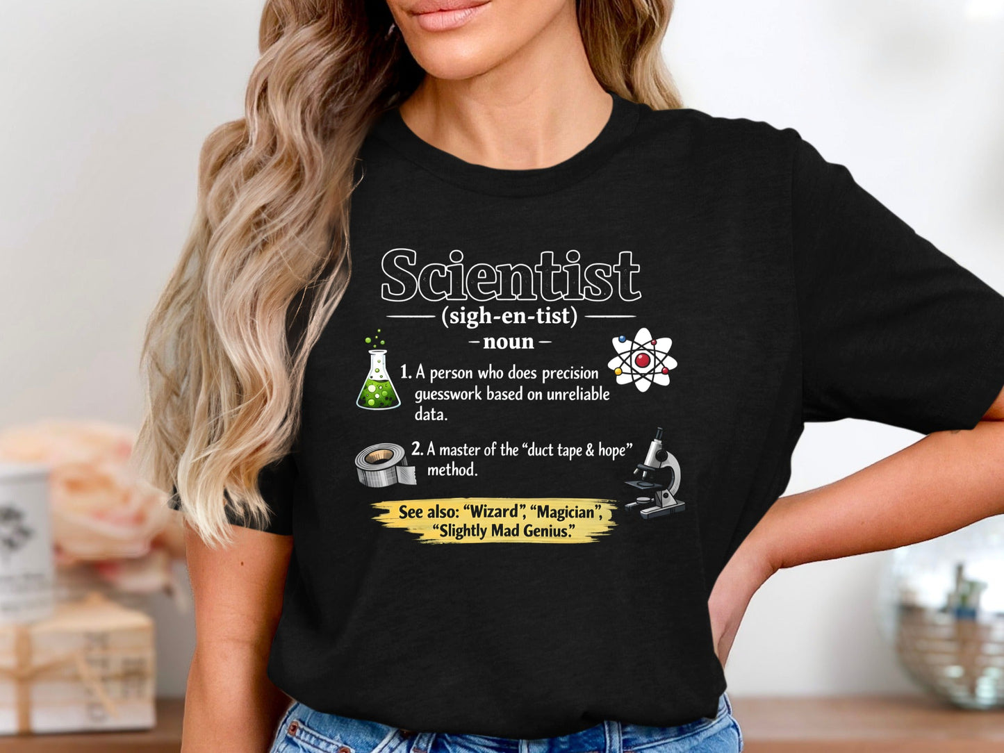 Scientist Definition T-Shirt - Master of Duct Tape & Hope Tee