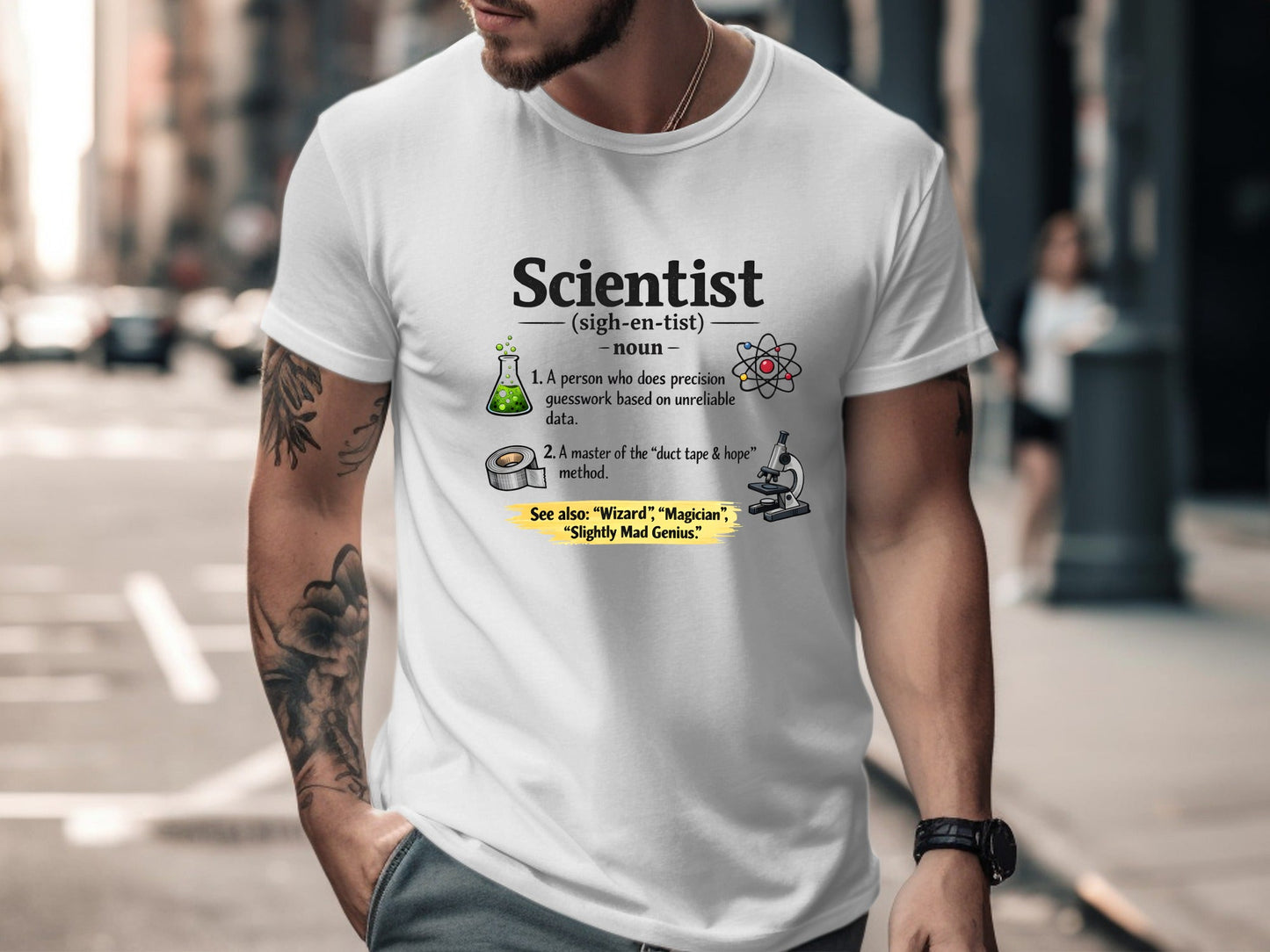 Scientist Definition T-Shirt - Master of Duct Tape & Hope Tee