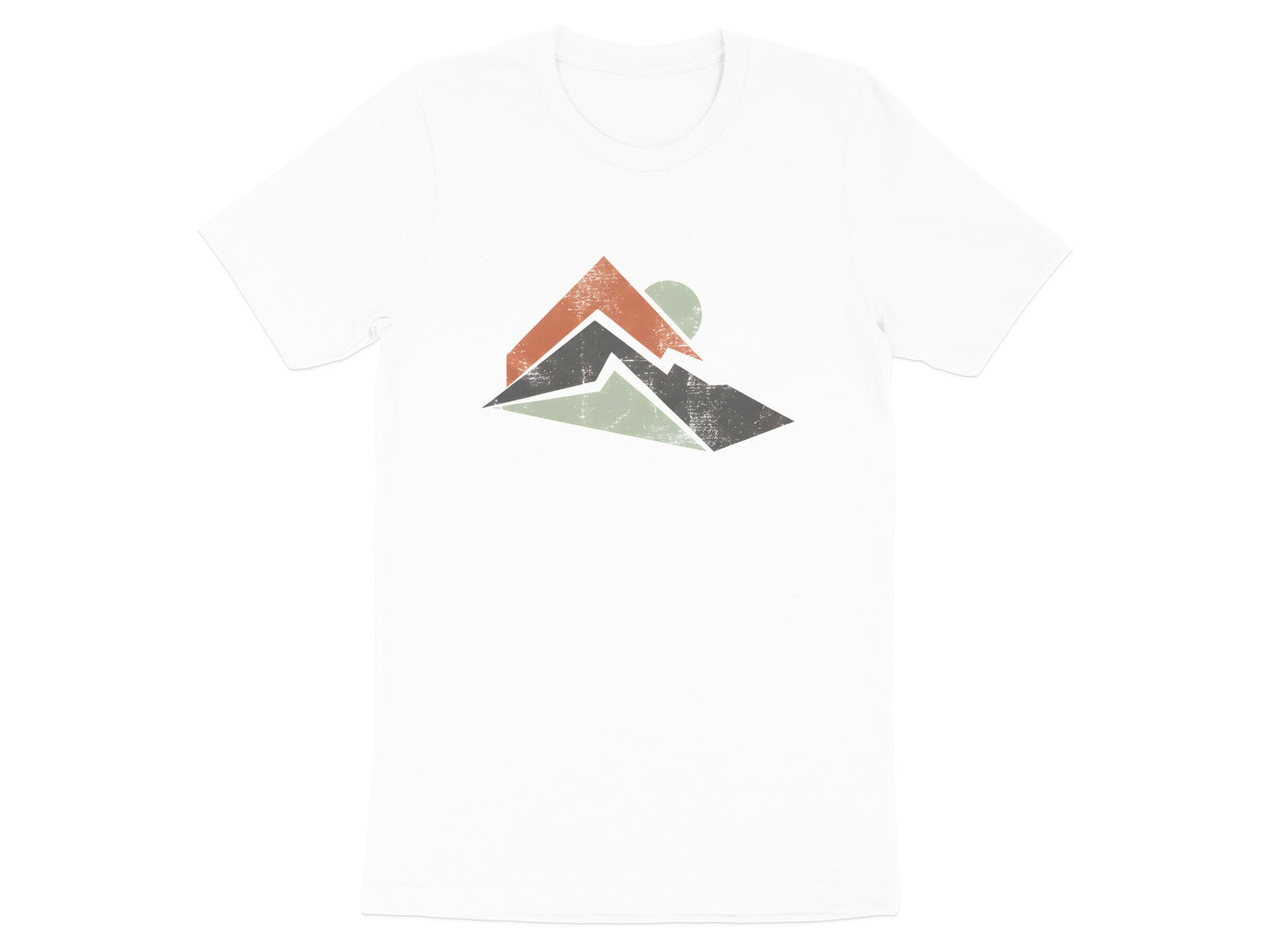 Minimalist Geometric Peak Mountain T-Shirt