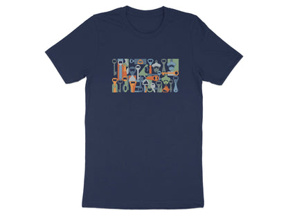 Retro Bottle Opener Pattern T-Shirt