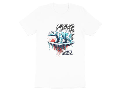 Climate Collapse Geometric Polar Bear Tee