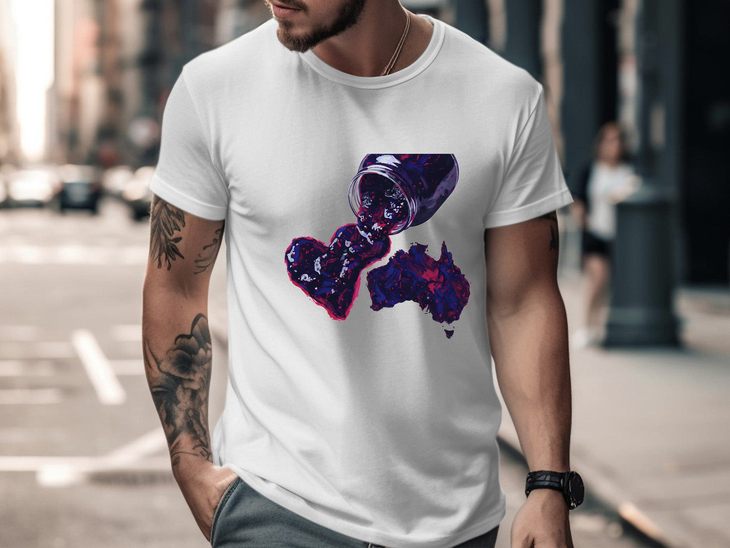 Jam Heart Australia Map T-Shirt