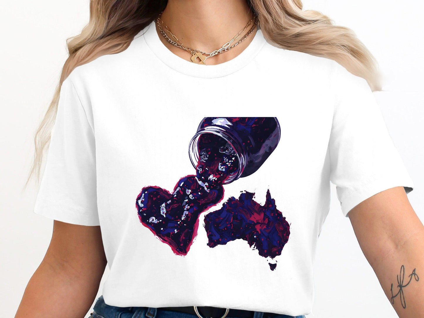 Jam Heart Australia Map T-Shirt