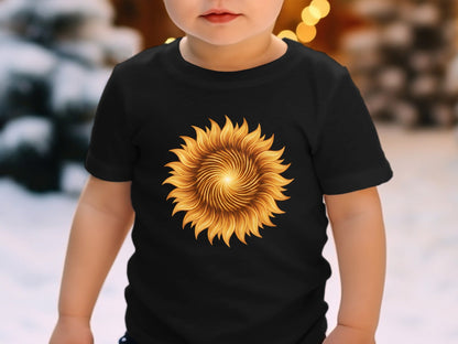 Solar Flare Sunflower Graphic T-Shirt