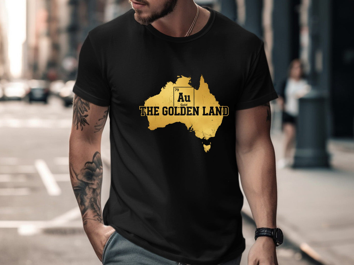 Australia The Golden Land Periodic Table T-Shirt