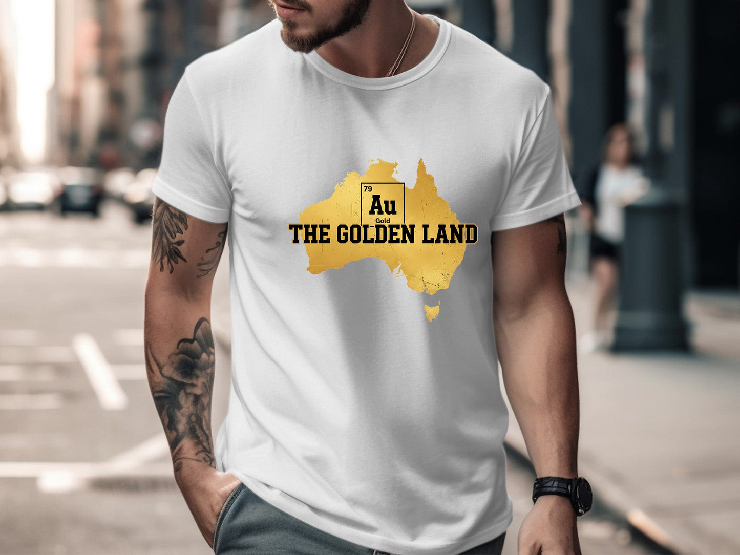 Australia The Golden Land Periodic Table T-Shirt