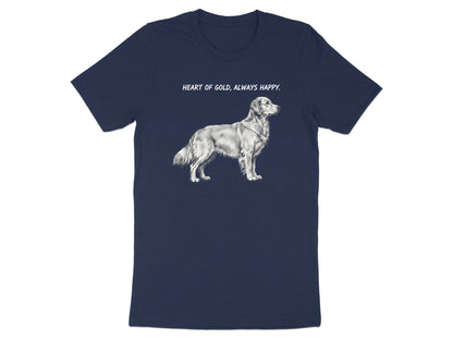 Golden Retriever 'Heart of Gold' Pencil Sketch T-Shirt