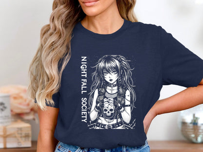 Night Fall Society Goth Anime T-Shirt